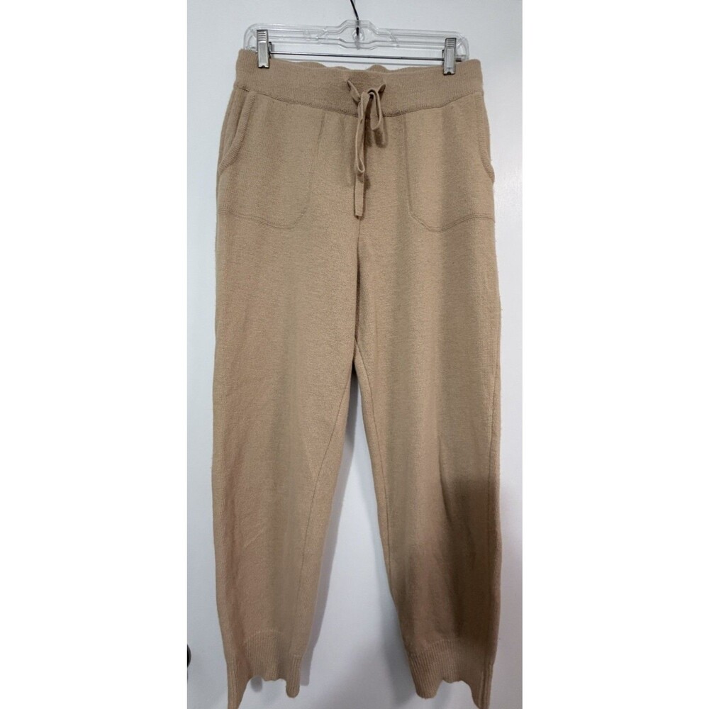 Merino & Cashmere Blend Le Bon Shoppe Nanette Sweater Pants in Camel Size L